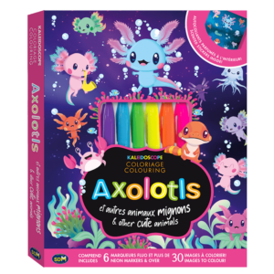 Kaléidoscope – Coloriage – Axololtl et autres animaux mignons