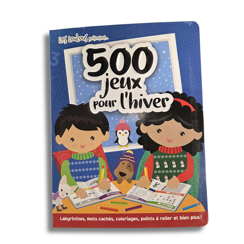 Livre activités enfants hiver – 500 jeux amusants pour apprendre en s’amusant